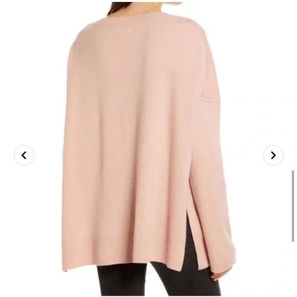 AllSaints Tara Cashmere Wool Pullover Crew Neck Sweater Ballet Pink Size Large - Picture 10 of 10
